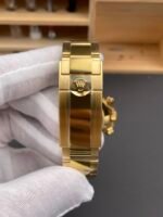 Rolex Daytona John Mayer Super Clone 116508 Yellow Gold Green Dial Cal.4130 Movement Swiss Replica - Image 8