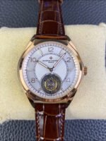 Vacheron Constantin Fiftysix Tourbillon Rose Gold Steel 1:1 Mriror Replica White Dial - Image 2
