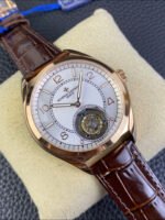 Vacheron Constantin Fiftysix Tourbillon Rose Gold Steel 1:1 Mriror Replica White Dial - Image 4