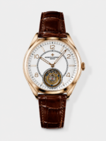 Vacheron Constantin Fiftysix Tourbillon Rose Gold Steel 1:1 Mriror Replica White Dial