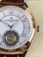 Vacheron Constantin Fiftysix Tourbillon Rose Gold Steel 1:1 Mriror Replica White Dial - Image 3