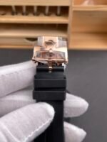 Vacheron Constantin Overseas 1:1 Mirror Replica 904L Rose Gold Steel Watch in Grey Dial – Rubber Strap - Image 9