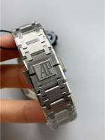 Audemars Piguet Super Clone Royal Oak Extra Thin Watch in Green Dial - Image 7