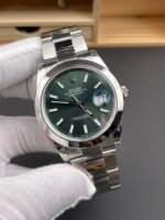 A-02Rolex Datejust 126300 41MM Cal.3135 Swiss 1:1 Mirror Replica Watch in 904L Green Dial - Image 3