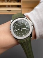 Patek Philippe Aquanaut Super Clone 5168G Green Dial 904L Steel Replica Watch - Image 10