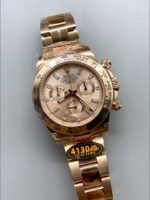 Rolex Daytona 116505 Rose Gold Original Cal.4130 Movement – 1:1 Mirror 904L Steel Watch - Image 4