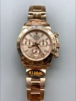 Rolex Daytona 116505 Rose Gold Original Cal.4130 Movement – 1:1 Mirror 904L Steel Watch - Image 2