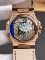 Patek Philippe Nautilus 5712/R 1:1 Quality Swiss Replica Watch in Brown Dial Leather Strap - Image 5