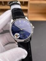 Jaeger LeCoultre Master Ultra Thin Moon Blue Dial 904L Steel 1:1 Mirror Replica Watch - Image 4