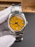 Rolex Oyster Perpetual 41mm — Cal. 3230 Movement, Yellow Dial, 904L Steel, Top-Tier 1:1 Replica - Image 2