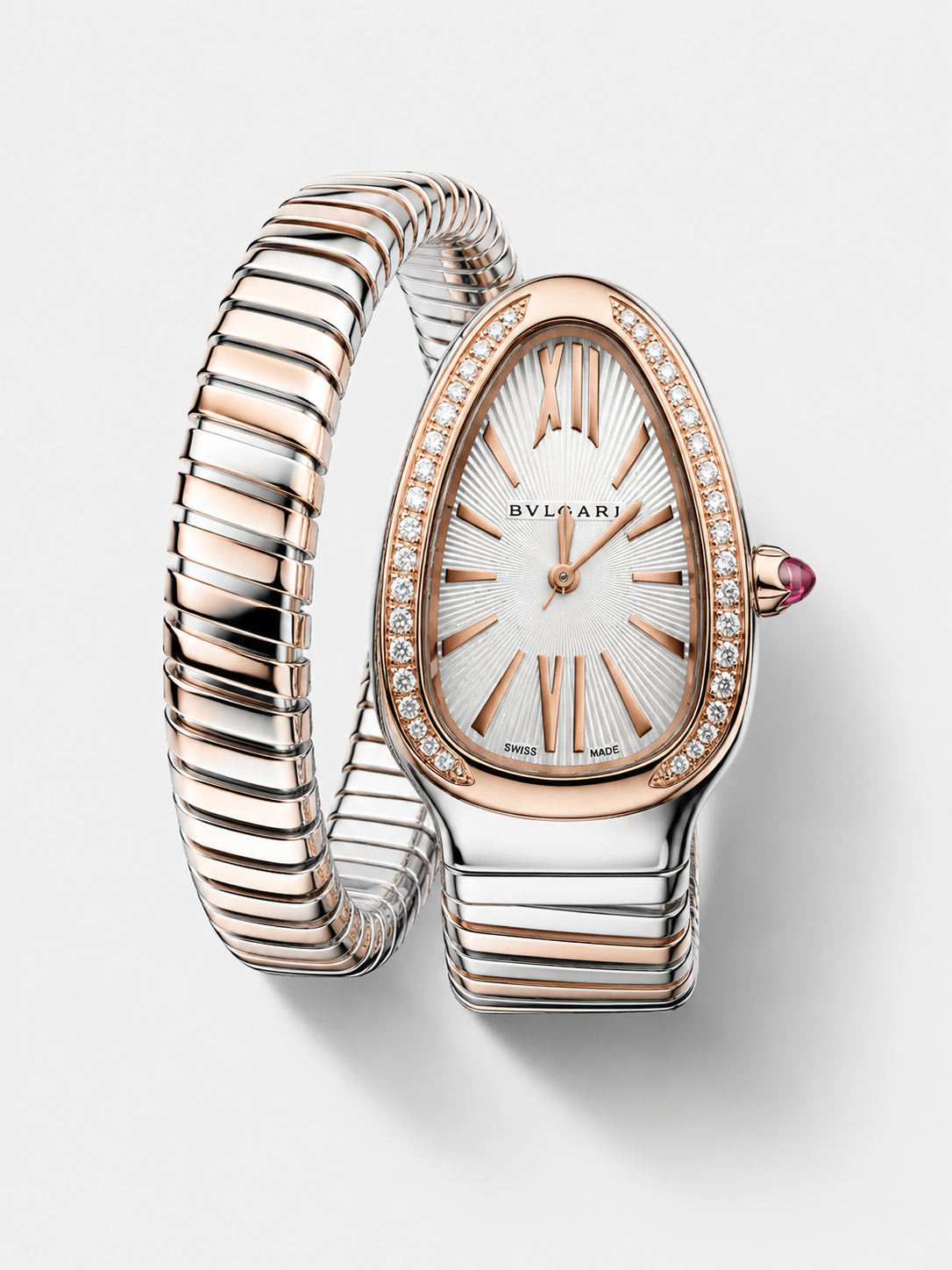GW-AFDA8676 product image Bvlgari Serpenti Edition Two Tone Casing White Dial Watch in 1:1 Mirror Quality - Image 1