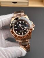 Rolex GMT Masters II Super Clone 126715CHNR Rose Gold Tiger Iron Dial Swiss Replica Watch - Image 3