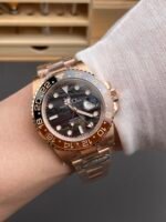 Rolex GMT Masters II Super Clone 126715CHNR Rose Gold Tiger Iron Dial Swiss Replica Watch - Image 10