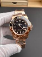 Rolex GMT Masters II Super Clone 126715CHNR Rose Gold Tiger Iron Dial Swiss Replica Watch - Image 2
