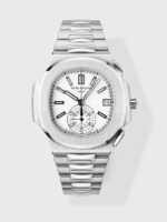 Patek Philippe Nautilus 5980/1A 904L Steel Case in White Dial – 1:1 Mirror Replica