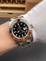 Rolex GMT Masters II Super Clone M126711CHNR-0002 Everose Two Tone Gold Swiss Replica Watch - Image 11