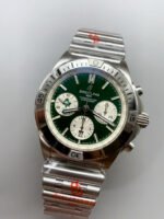 Breitling Chronomat B01 42 “Ireland Green” Dial with Silver Steel Bracelet – 1:1 Top-Tier Replica - Image 4