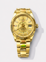 Rolex Sky-Dweller REF# 336935 Gold Dial Watch in Yellow Gold 904L Steel Case 1:1 Mirror Replica