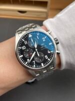IWC Pilot Chronograph Le Petit Prince Edition Black Dial 1:1 Mirror Replica Watch - Image 10