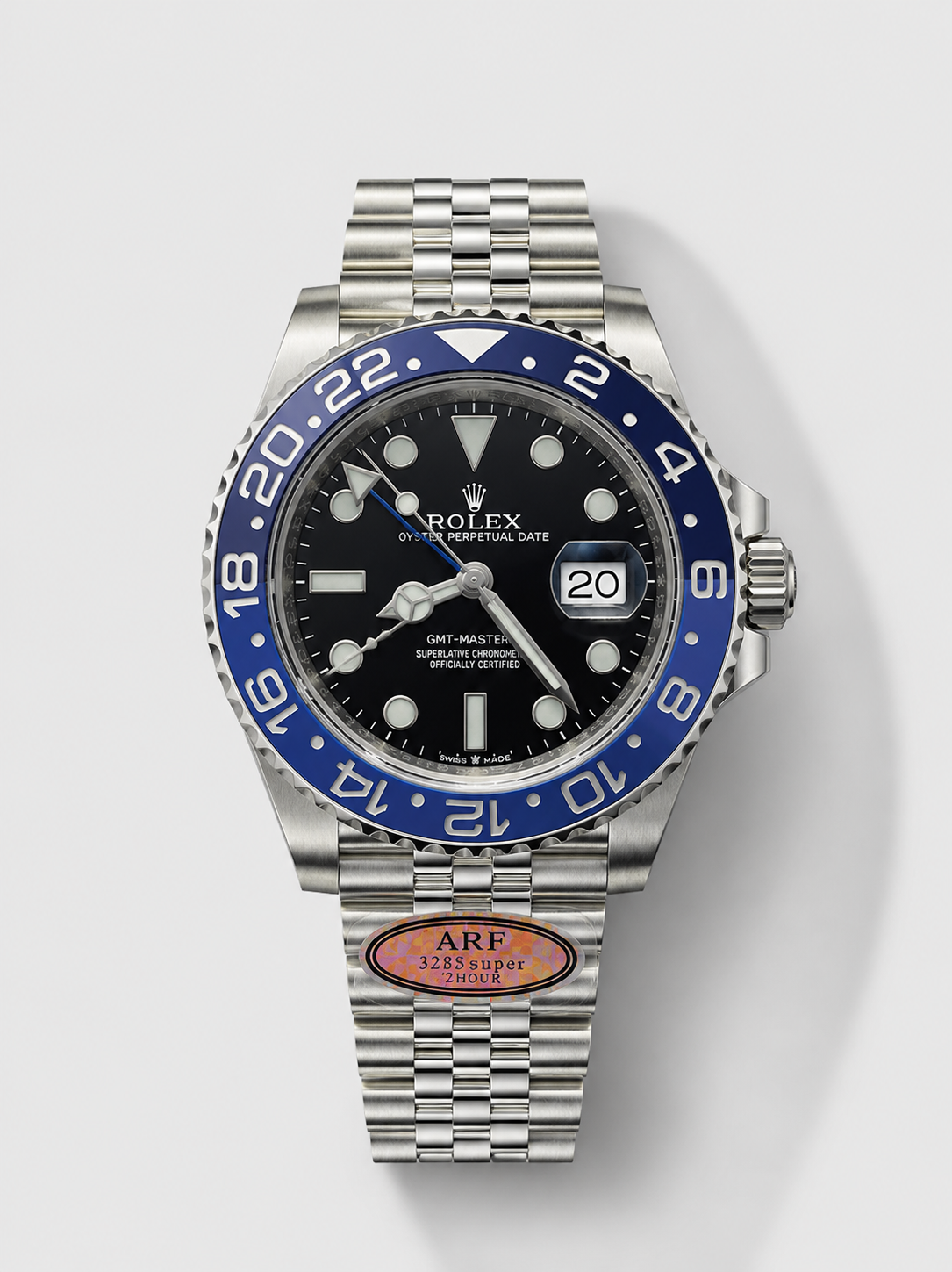 GW-BD975096 product image Rolex GMT Masters Super Clone Custom Ceramic Bezel Black Dial Watch - Image 1