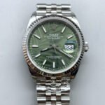 Rolex Datejust Cal.3235 Movement 1:1 Mirror Replica 904L Steel 36MM – Green Palm-Motif Dial