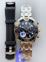 Omega Seamaster Co-Axial Master Chronograph Two Tone Steel Strap 44MM 1:1 Mirror Replica - Image 5