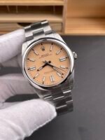 Rolex Oyster Perpetual 41mm — Cal. 3230 Movement, Khaki-Yellow Dial, 904L Steel, Top-Tier 1:1 Replica - Image 4