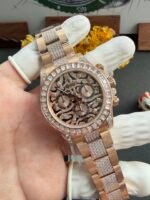 Rolex Cosmograph Daytona “Eye of the Tiger” Special Edition — 904L Steel with Rose Gold Plating (1:1 Top-Tier Replica) - Image 4