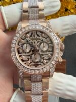 Rolex Cosmograph Daytona “Eye of the Tiger” Special Edition — 904L Steel with Rose Gold Plating (1:1 Top-Tier Replica) - Image 3
