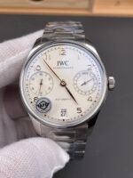 IWC Super Clone Portugieser Swiss 1:1 Mirror Replica Watch White Dial Steel Case Watch - Image 2
