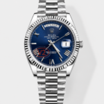 Rolex Day Date Super Clone Blue Roman Dial 40MM 182 Grams Swiss Replica watch