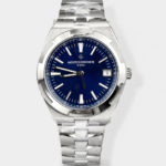 Vacheron Constantin Overseas 1:1 Mirror Swiss Replica Watch in Steel Blue Dial