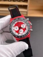 Rolex Daytona Super Clone DiW Kakha Kaladze Red Carbon Casing Watch in Red Dial 1:1 Mirror Replica Watch - Image 4