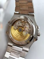 Patek Philippe Nautilus 5711 Black Dial 1:1 Mirror Replica in 904L Steel with Rubies Bezel - Image 5