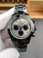 Rolex Daytona Blaken 1:1 Swiss Mirror Replica Grey Dial Cal.4130 Movement (WITH BOX) - Image 2