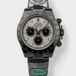 Rolex Daytona Blaken 1:1 Swiss Mirror Replica Grey Dial Cal.4130 Movement (WITH BOX)