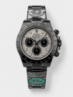 Rolex Daytona Blaken 1:1 Swiss Mirror Replica Grey Dial Cal.4130 Movement (WITH BOX)