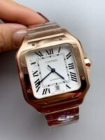Cartier Santos De Cartier XL 1:1 Rose Gold Casing Swiss Replica Watch 40MM - Image 5