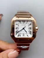 Cartier Santos De Cartier XL 1:1 Rose Gold Casing Swiss Replica Watch 40MM - Image 2