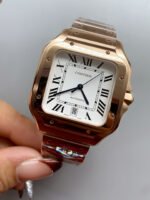 Cartier Santos De Cartier XL 1:1 Rose Gold Casing Swiss Replica Watch 40MM - Image 4