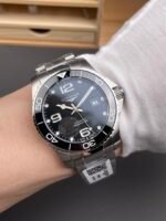 Longines HydroConquest GMT Series 1:1 Top-Grade Replica Watch (Swiss Movement, Black Dial, Stainless Steel Bracelet) - Image 9