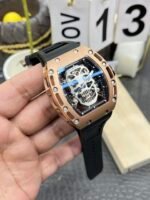 Richard Mille RM052 Skull Genuine Tourbillon Edition Watch in Rose Gold Casing - Image 3