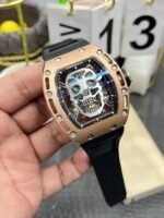 Richard Mille RM052 Skull Genuine Tourbillon Edition Watch in Rose Gold Casing - Image 10