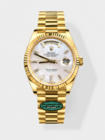 Rolex Day-Date 40mm 18K Gold-Plated Super-Clone Watch — Mother-of-Pearl Dial, Top-Tier Craftsmanship (212g)