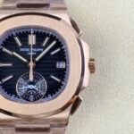 Patek Philippe Nautilus 5980/R Rose Gold 904L Steel Case in Black Dial – 1:1 Mirror Replica - Image 2