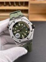 Audemars Piguet Royal Oak 1:1 Ultimate Swiss Replica Watch Green Dial Cal.4308 Movement - Image 3