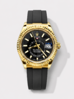 Rolex Sky-Dweller REF# 336935 Black Dial Watch in Yellow Gold 904L Steel Case 1:1 Mirror Replica