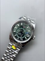 Rolex Sky-Dweller REF# 336934 Green Dial Watch in 904L Steel Case 1:1 Mirror Replica - Image 4