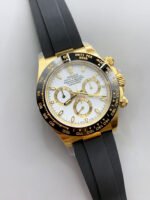 Rolex Daytona 116518-1 Yellow Gold Original Cal.4130 Movement – 1:1 Mirror 904L Steel Watch - Image 4