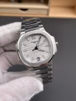 Patek Philippe Nautilus 7118/1A White Dial 1:1 Mirror Swiss Replica Watch in 904L Steel - Image 3